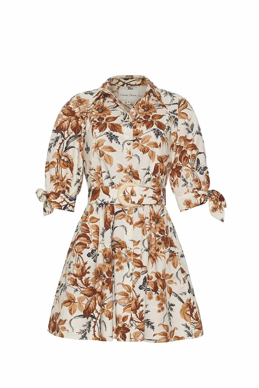 NEW CARA CARA women's caro mini dress in windsor egret
